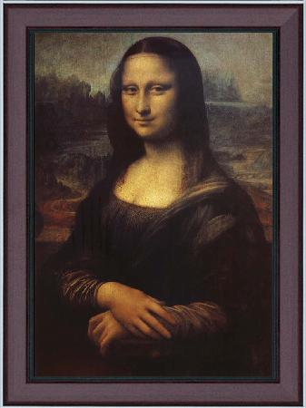 framed  LEONARDO da Vinci Mona Lisa, Ta3078-1